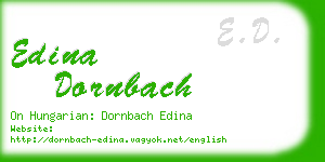 edina dornbach business card